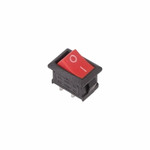 Выключатель клавишный 250V 6А (2с) ON-OFF красный Mini (RWB-201, SC-768) REXANT, 10шт