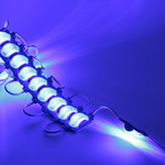 Светодиодный модуль 3 led 2835 (12V, 1.5W, IP65) (синий), 20шт