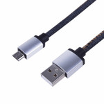Usb кабель microusb, шнур в джинсовой оплетке rexant, 1шт