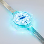 Модуль управляемый Visor-DMX-5060-6-24V RGB 120deg (D40x12mm, 1.5W, IP68) (RGB), 40шт