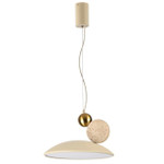 Подвесной светильник ODEON LIGHT TRAVERTINO HIGHTECH 6625/20L (220V, 20W, LED, IP20, 3000K), 1шт