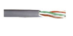 Кабель витая пара U/UTP кат.5E 4х2х24AWG solid PVC сер. (м) ITK LC1-C5E04-111, 1м