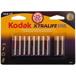 Алкалиновая батарейка Kodak LR03-8+2BL XTRALIFE [K3A-8+2], 10шт