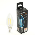Лампа светодиодная, 1320LM 8W 175-265V E14 6400K C35 прозрачная, LB-1208, 1шт
