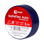 Изолента ПВХ 15мм (рул.5м) син. SafeFlex Auto EKF plc-iz-sfau-s, 1шт