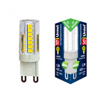 Led-jcd-5w/4000k/g9/cl glz09tr лампа светодиодная, прозрачная. белый свет (4000К). Картон. ТМ Uniel., 1шт