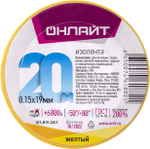 Изолента ПВХ 61 882 OIT-B19-20/Y желт. ОНЛАЙТ 61882, 1шт