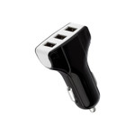 Зарядное устройство в прикуриватель REXANT 3 x USB, 1000mA, черное, 1шт