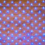 Гирлянда Сеть 1,5х1,5м, прозрачный ПВХ, 150 LED Синие, 1шт