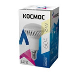 Лампа светодиодная R50 8Вт 220В E14 3000К Космос Lksm_LED8wR50E1430, 1шт