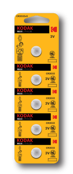 Батарейки Kodak CR2032-5BL MAX Lithium, 5шт