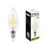 Лампа светодиодная, (7W) 230V E14 4000K, LB-166, 1шт