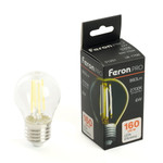 Лампа светодиодная, 960LM 6W 175-265V E27 2700K G45 прозрачная, LB-1706, 1шт