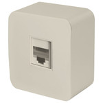 Розетка RJ-45 открытой установки, 1-местная,серия София, слоновая кость, MST00-20-04, 1шт