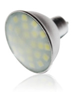 Светодиодная лампа MR16-Cover-24LED-4.8W (220V, 4.8W) (теплый белый 3000K), 1шт