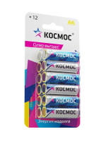 Элемент питания алкалиновый AA/LR6 BP-12 (блист.12шт) КОСМОС KOCLR6BL12, 1УП.12 шт