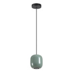 5053/1C PENDANT ODL24 311 черный/зеленый/металл Подвес GU10 LED 4W OVALI, 1шт