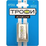 Батарейки Трофи 6LR61-1BL ENERGY POWER Alkaline, 1шт