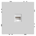 Розетка компьютерная 1-местная RJ-45 (механизм), серия Эмили, RST00-5117-01, белый фарфор, soft touch, 1шт