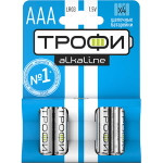 Батарейки Трофи LR03 4BL ENERGY POWER Alkaline, 4шт