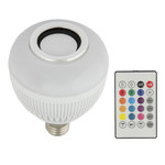Uli-q340 8w/rgb/e27 white светодиодный светильник диско, с динамиком и bluetooth. 220в. белый. тм volpe, 1шт
