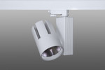 Трековый светодиодный светильник DT-205 (40W, 4100K, трехфазный, белый корпус), 1шт