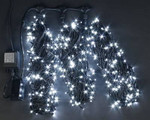 Светодиодная гирлянда 3 Нити по 20 м с 2-х канальным контр., 600 LED, 24 В, белая, черный провод, 1шт