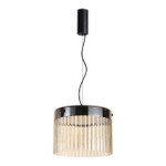 5047/24L L-VISION ODL24 303 черный/светл.янтарный/металл/стекло Подвес LED 24W 4000К 2715Лм PILLARI, 1шт