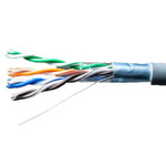 Кабель витая пара F/UTP кат.5E 4х2х24AWG solid Cu PVC Standard сер. (м) SUPRLAN 01-1031-1, 1м