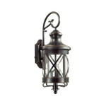Уличный настенный светильник ODEON LIGHT NATURE SATION 4045/3W, E14, 3x60W, IP44, 1шт