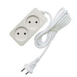 Удлинитель 2х10м без заземл. 10А IP20 2.2кВт ПВС Союз 481S-1210, 1шт