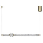 5008/28L L-VISION ODL24 золотой/металл/акрил Подвес LED 28W 4000K 2340лм CRYSTAL, 1шт
