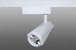 Трековый светодиодный светильник DT-174 (20W, 3000K, однофазный, белый корпус), 1шт