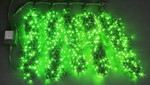 Светодиодная гирлянда 5 Нитей по 20 м, 1000 LED, 24 В, зеленая, черный провод, 1шт