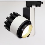 Светодиодный светильник трековый GDD-145-20WB-4L (220V, 20W, черно-белый корпус, трехфазный) (теплый белый 3000K), 1шт