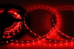 Лента светодиодная 12В, SMD2835, 4,8Вт/м, 60 LED/м, красный, 8мм, 5м, IP20 LAMPER, 1м
