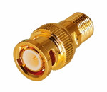 Переход гнездо F - штекер BNC GOLD REXANT, 50шт