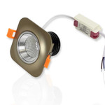Светодиодный светильник Spotlight AR-BS-7W (7W, 220V, квадрат, корпус бронзовый) (дневной белый 4000K), 1шт