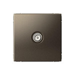 Розетка телевизионная оконечная TV ArtGallery 1дБ механизм мокко SE GAL000691, 1шт