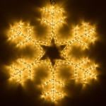 Фигура ARD-SNOWFLAKE-M4-750x750-324LED Warm (230V, 18W), 1шт