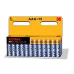Батарейки Kodak LR03-12BL MAX SUPER Alkaline [K3A-12], 12шт