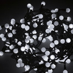Гирлянда Мультишарики Ø17,5мм, 20 м, 200 LED БЕЛЫЙ, черный ПВХ, IP65, постоянное свечение, 230В соединяется NEON-NIGHT, 1шт