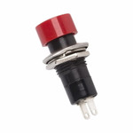 Выключатель-кнопка 250V 1А (2с) ON-OFF красная (PBS-16А) REXANT, 10шт