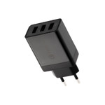 Сетевое зарядное устройство-переходник REXANT 3xUSB адаптер, 30W черное, 1шт