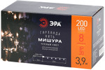 Enin - gw эра гирлянда led нить мишура 3,9 м зеленый провод, теплый свет, 220v, 1шт