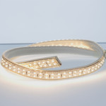 Светодиодная лента SMD 2835, 220V, 208 LED, IP68, LUX class (теплый белый 3000K), 50м