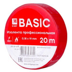 Изолента класс А 0.18х19мм (рул.20м) красн. EKF plc-iz-a-r, 1шт