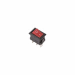 Переключатель клавишный 250V 3А (3с) ON-ON красный Micro (RWB-102) REXANT, 10шт