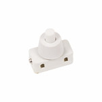 Выключатель-кнопка 250V 2А (2с) ON-OFF белый (PBS-17A) (для настольной лампы) REXANT, 10шт