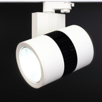 Светодиодный светильник трековый 4L-35WB (220V, 35W, бело-черный корпус, трехфазный) (нейтральный белый 5000K), 1шт